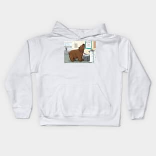 Dumb Bear - Day in the Office Kids Hoodie